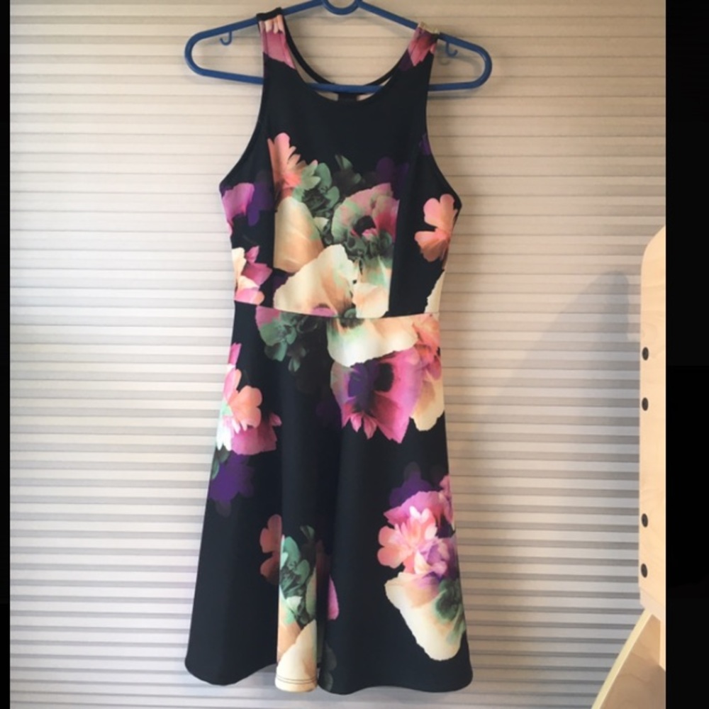 NWT AQUA Floral Dress - Picture 1 of 5